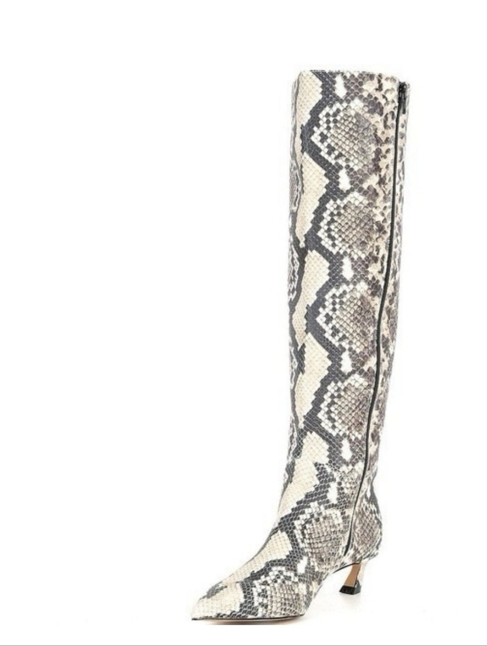 Gianni Bini Gianna Snake Print Leather Tall Boot NEW 7 8 8.5 - Picture 4 of 7